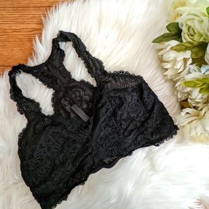 Torrid Black Lace Racer Back Bralette 00